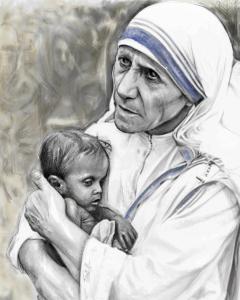 Mother Teresa Of Calcutta God Bless This Child By Artist Mark Tonelli